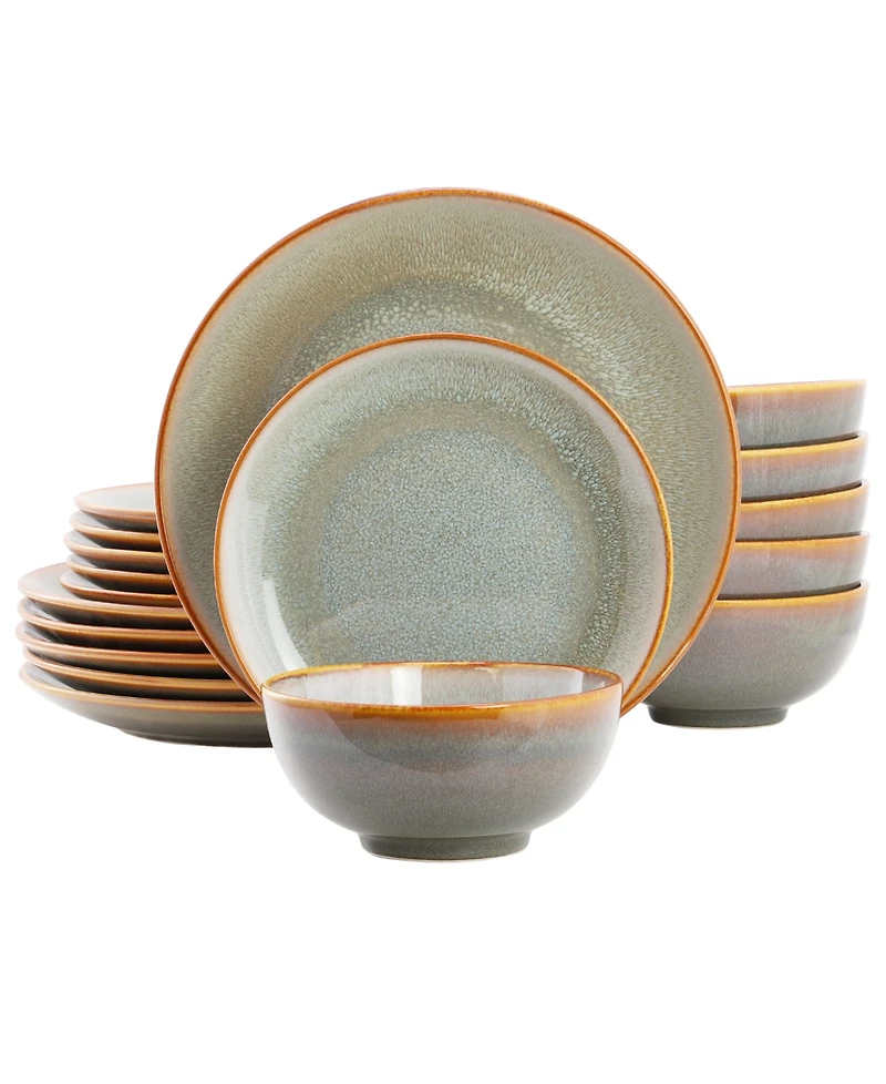 Elama Wilma 18-Piece Dinnerware Set, Service For 6