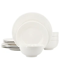 Elama Gianna 12-Piece Dinnerware Set, Service For 4