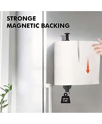 Yigii Magnetic Paper Towel Holder for Fridges, Grills, RVs - One-Handed Use, No Tools