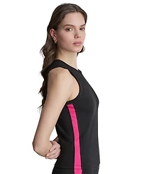 Side Stripe Crew Neck Tank