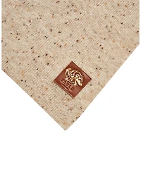 Fable England Women's Taupe Knitted Scarf