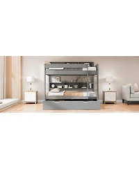 Streamdale Furniture Full over full bunk bed with trundle