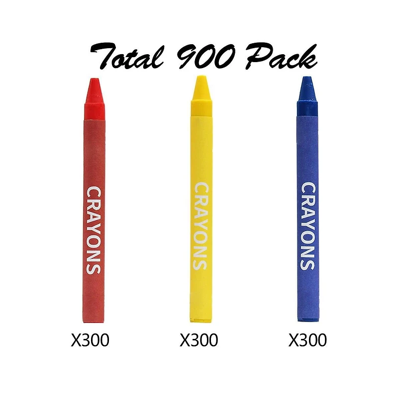 Gnuadz Crayons Bulk Pack Regular Size 900 Count