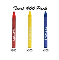 Gnuadz Crayons Bulk Pack Regular Size 900 Count