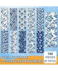 Gnuadz Chinoiserie Floral Bookmarks Set