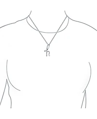 Bling Jewelry Alphabet Initial Pendant Necklace 18 Inch