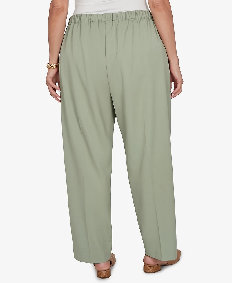 Alfred Dunner Plus Indigo Girls Sage Twill Pants