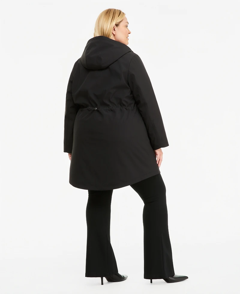 Calvin Klein Plus Softshell Utility Coat, Created for Macy's