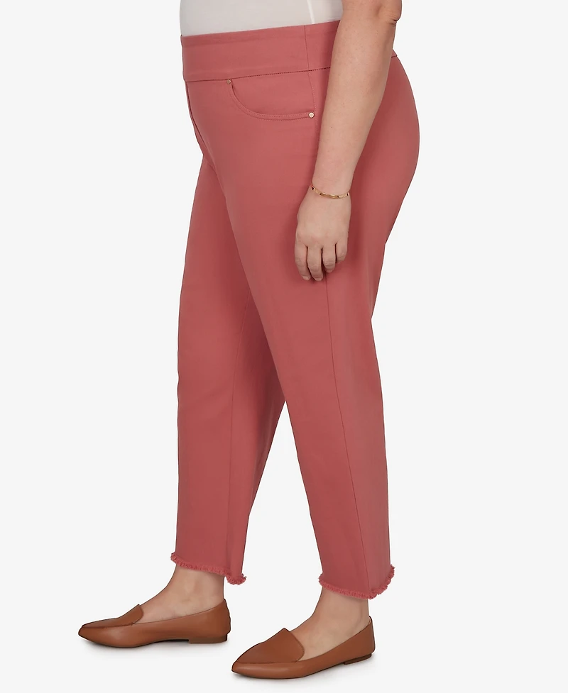 Alfred Dunner Plus Camden Market Rosewood Super Stretch Ankle Jeans