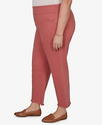 Alfred Dunner Plus Camden Market Rosewood Super Stretch Ankle Jeans