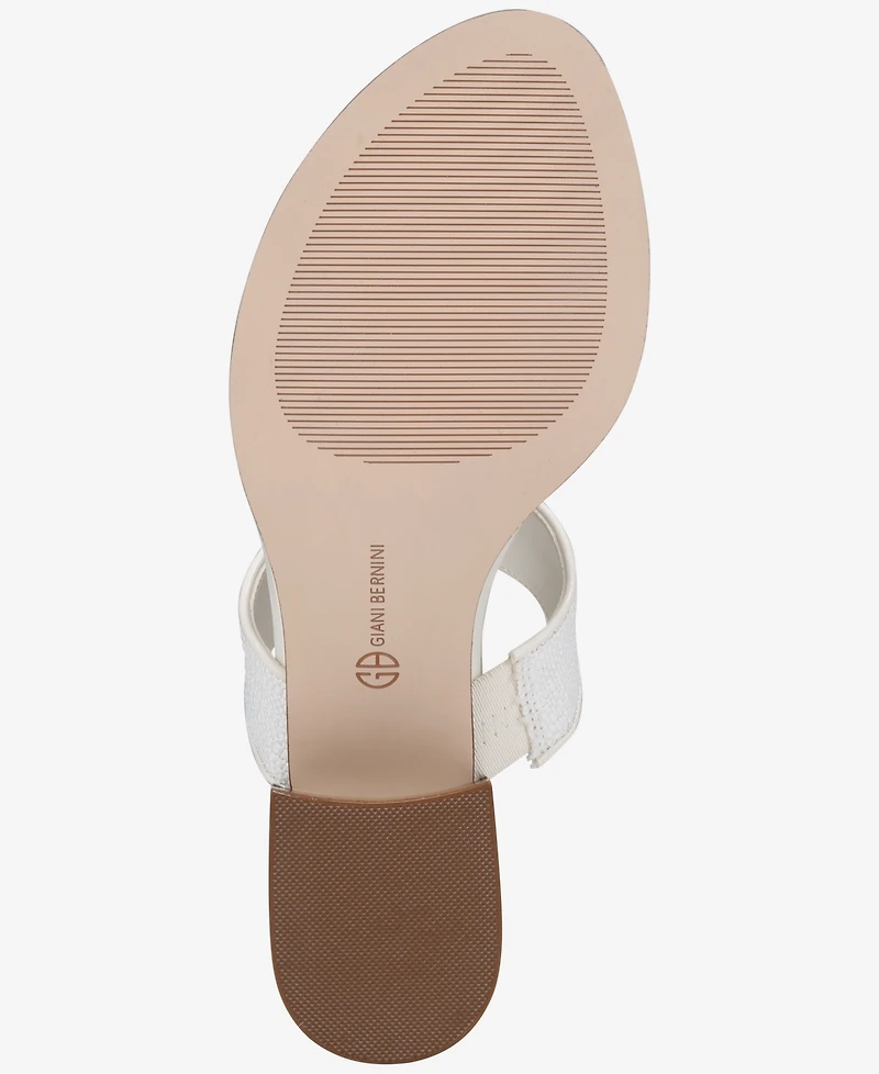 Giani Bernini Women's Almond Toe Stacked Heel Sandals, Macy's Exclusive