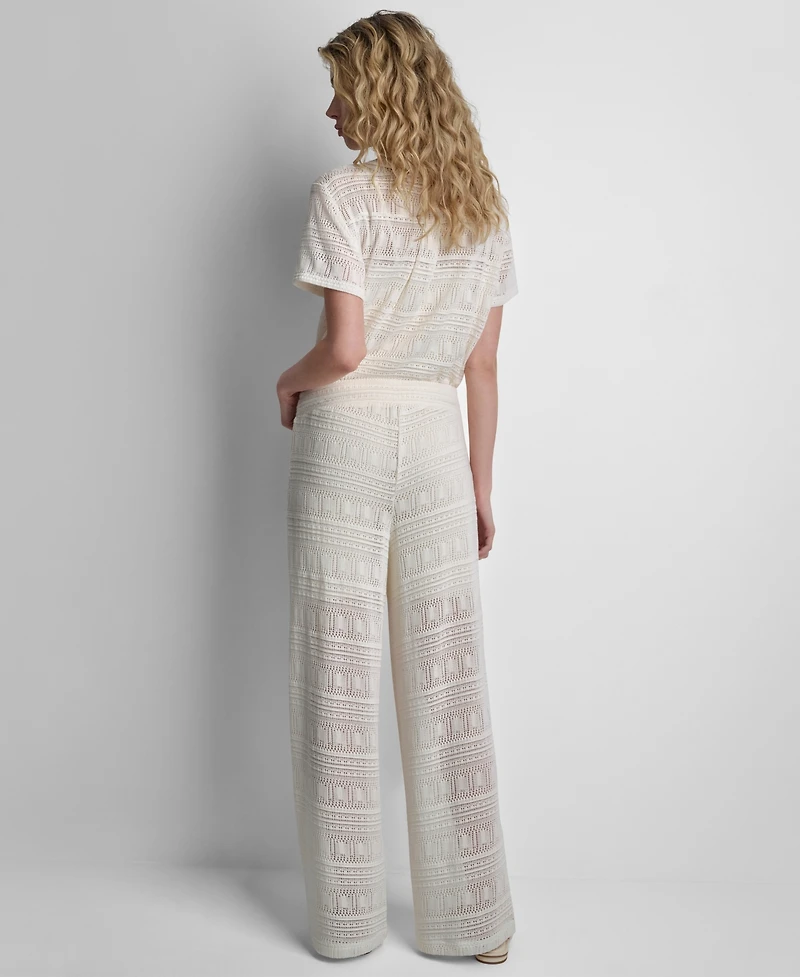 Dkny Women's Straight-Leg Drawstring Pants