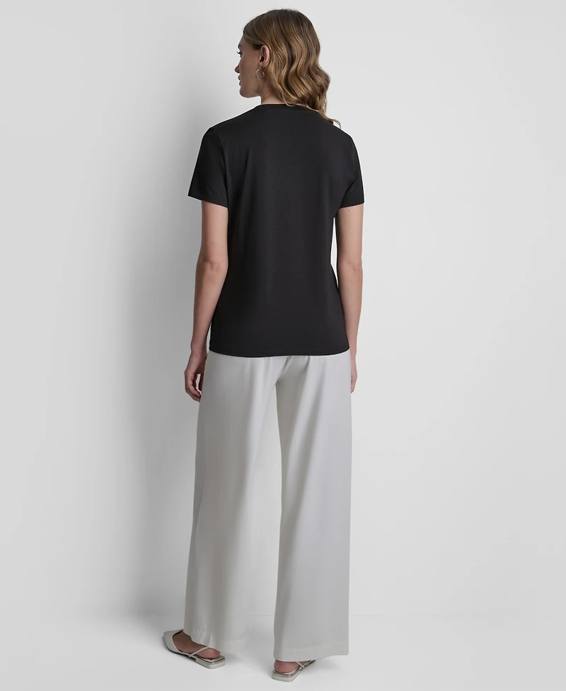 Dkny Women's Manhattan Henge Conversational Crewneck T-Shirt