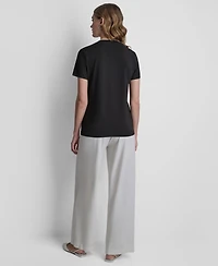Dkny Women's Manhattan Henge Conversational Crewneck T-Shirt
