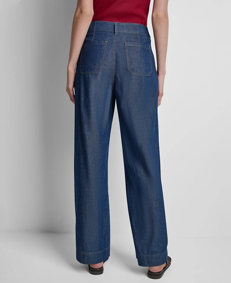 Dkny Women's Cotton Straight Leg Pants