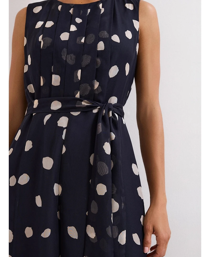 Phase Eight Women's Maxine Spot Tie-Waist Maxi Jumpsuit
