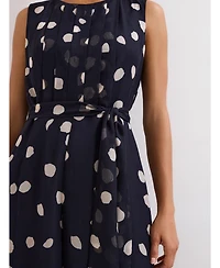 Phase Eight Women's Maxine Spot Tie-Waist Maxi Jumpsuit