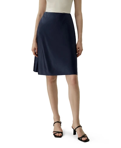 Lilysilk Women's Stretchy Charmeuse Minimalist Skirt