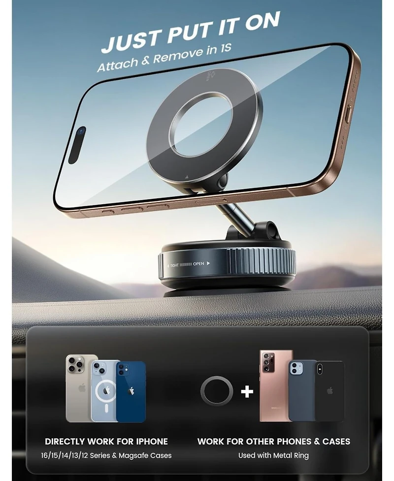 Lamicall Car Phone Holder for Magsafe Car Mount