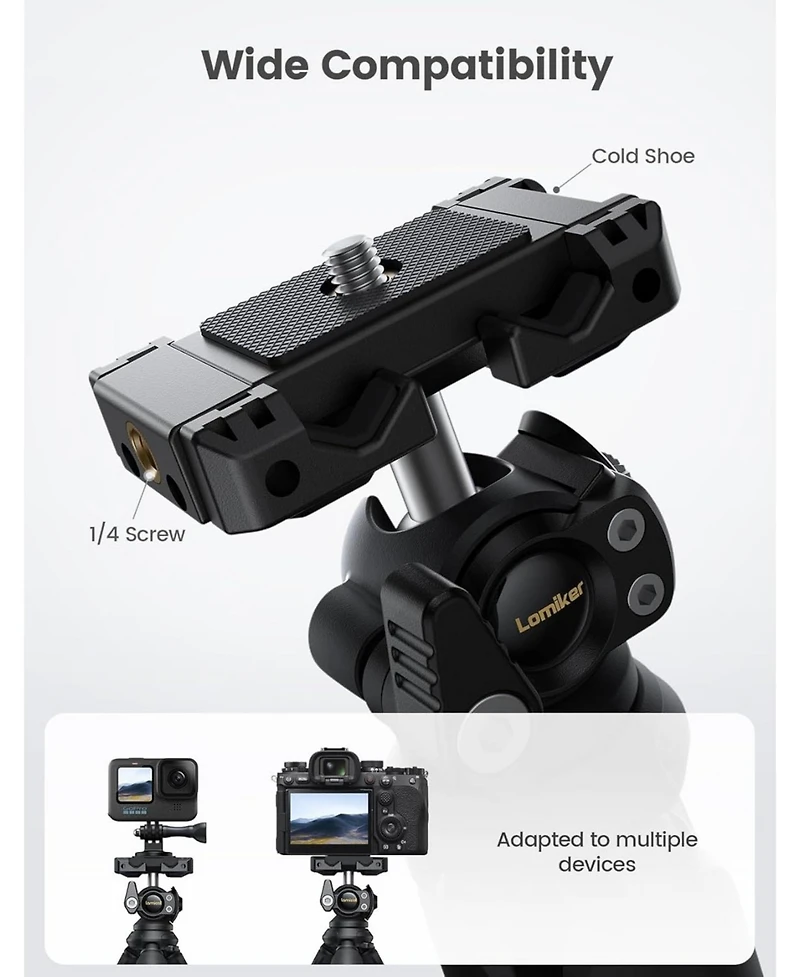 Lamicall Tripod for Camera - 3 1 Flexible