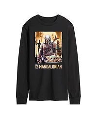 Airwaves Men's The Mandalorian Collage Long-Sleeve Graphic T-Shirt