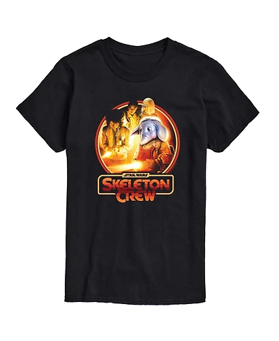 Airwaves Men's Skeleton Crew Retro Circle Short-Sleeve Graphic T-Shirt