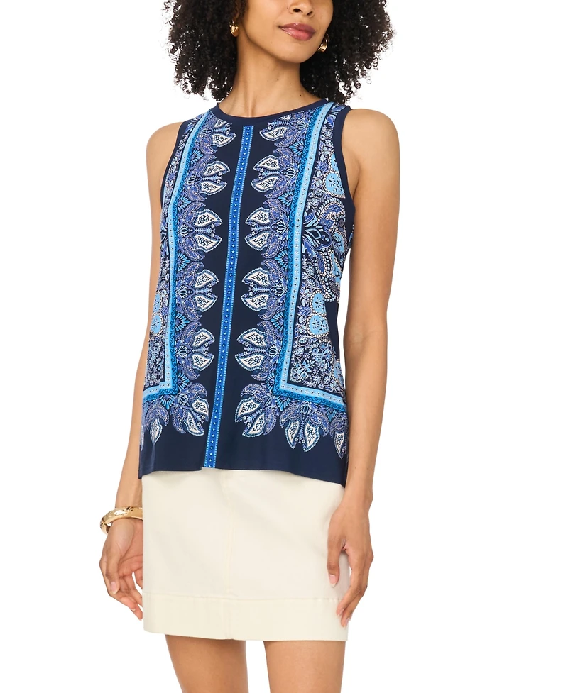 Vince Camuto Women's Printed Sleeveless Tank Top
