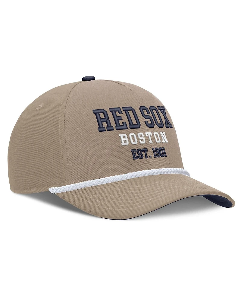 Nike Men's Khaki Boston Red Sox Father's Day Rope Rise Adjustable Hat