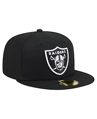 New Era Men's Black Las Vegas Raiders 59FIFTY Fitted Hat