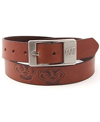 Eagles Wings Men's Wisconsin Badgers Brandish Leather Belt