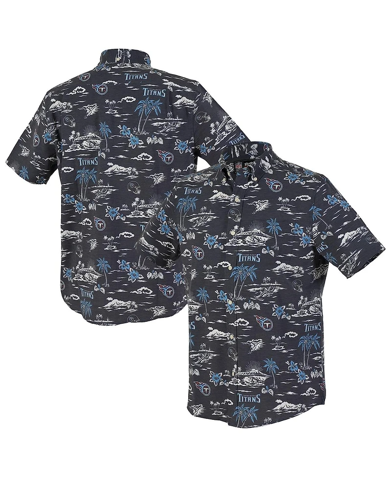 Reyn Spooner Men's Navy Tennessee Titans Kekai Performance Button-Down Shirt