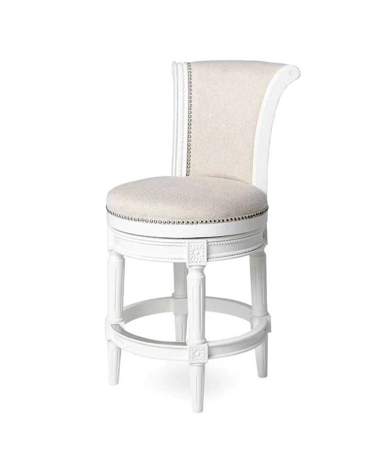 Maven Lane Pullman Counter Stool Finish with Faux Leather