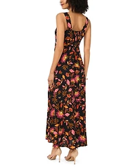 Vince Camuto Women's Printed Square Neck Maxi Dress