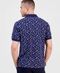 Club Room Men's Team Stripe Pique Polo Shirt, Exclusively at Macy's