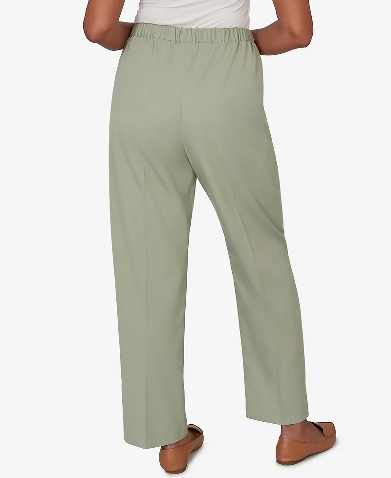 Alfred Dunner Petite Indigo Girls Sage Twill Pull-On Pants