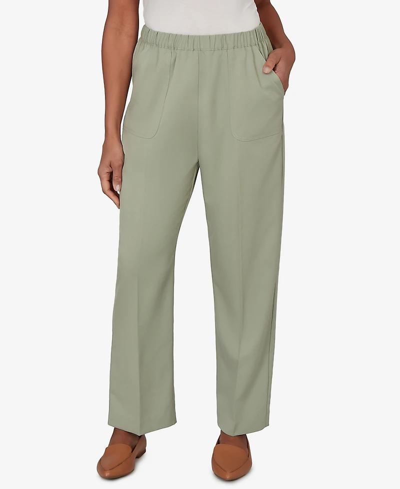 Alfred Dunner Petite Indigo Girls Sage Twill Pants