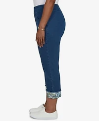 Alfred Dunner Petite Indigo Girls Sequin Embellished Ankle Jeans