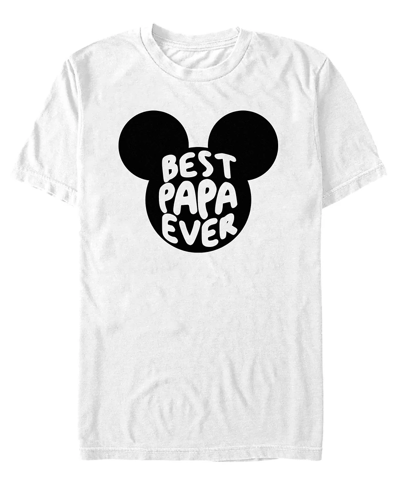 Fifth Sun Men's Best Papa Ever Mouse Short-Sleeve T-Shirt