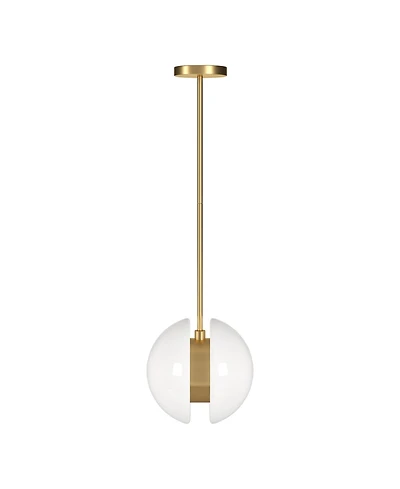 Hudson & Canal Kyriana 10" Wide Metal 2-Light Pendant