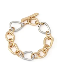 Robert Lee Morris Soho Two-Tone Sculpted Link Bracelet