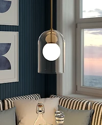 Hudson & Canal Sondre 7.88" Metal ide Double Layer Pendant