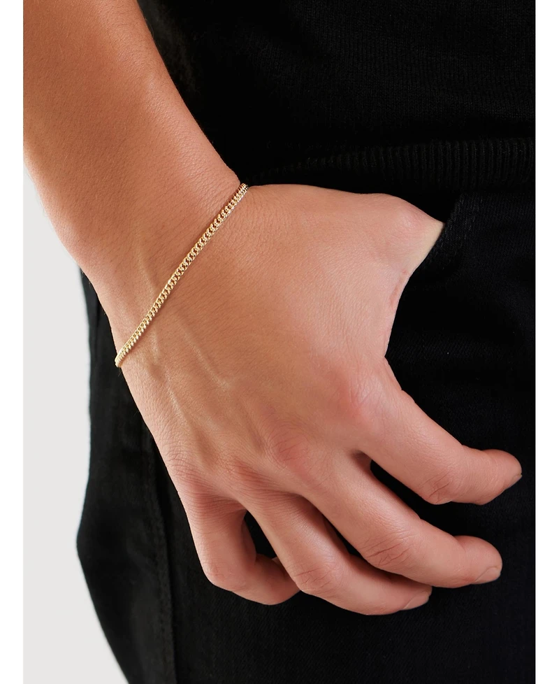 Devata Cuban Chain Bracelet in 14K Gold