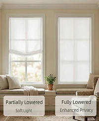 Shadisfy Soft Linen Blend Cordless Relaxed Roman Shade