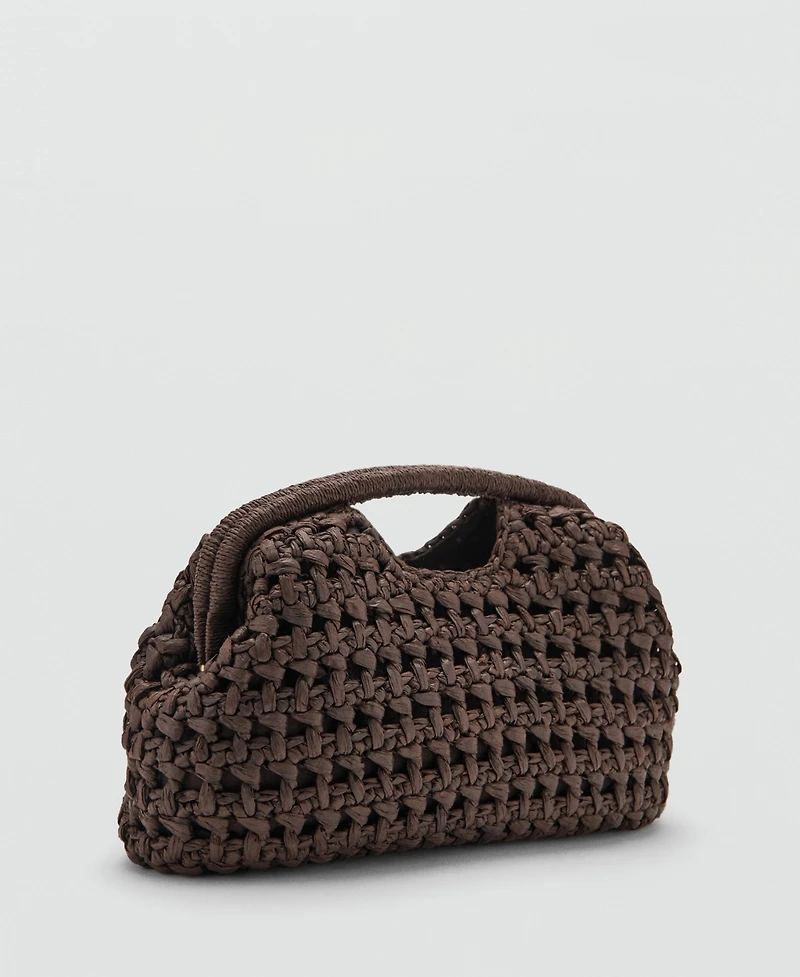 Mango Women's Natural Fiber Handbag