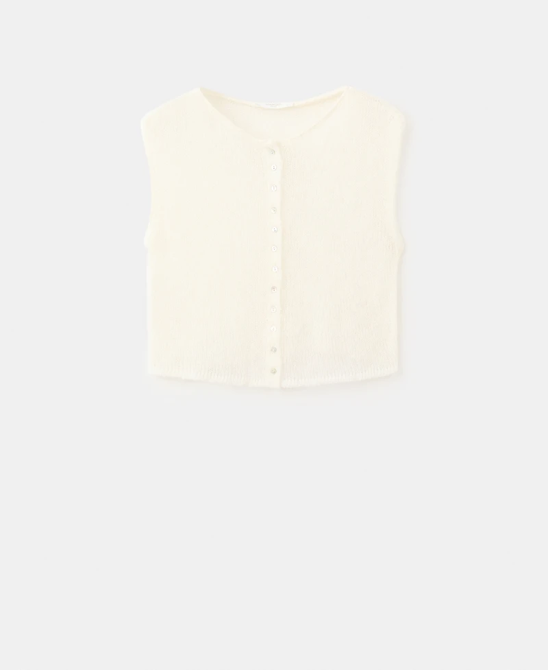 Mango Women's Open-Knit Wool Top