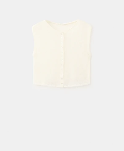 Mango Women's Open-Knit Wool Top