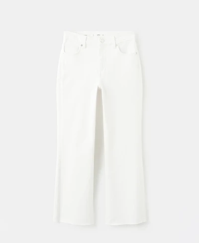 Mango Women's Sienna Flared Cropped Jeans