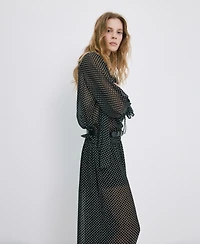 Mango Women's Polka-Dot Balloon Pants