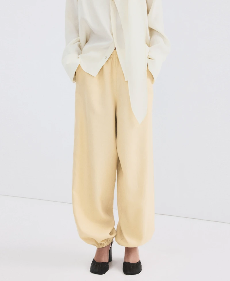 Mango Women's Lyocell Baggy Pants