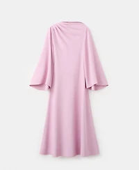 Mango Women's Flared-Sleeve Satin Dress